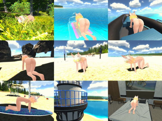 リュージュちゃんと海辺でえっち！3D(すやすや番茶) - FANZA同人