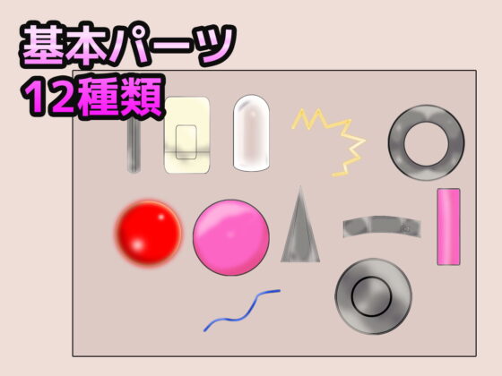 Adult Image Material 3-Pack Set: Penis, Feces, Machine Parts