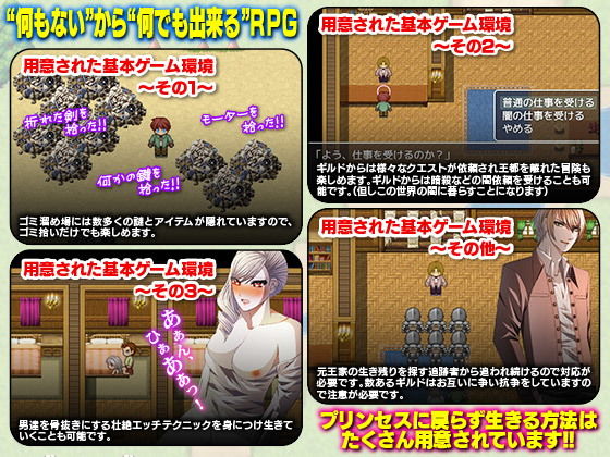 ホームレスに身を落としたプリンセスと過ごす ゴミ溜め同棲生活！(Pe-B4) - FANZA同人