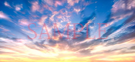 Royalty-Free Background CG Assets: Cloud Materials and Sunset