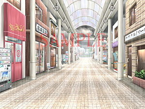 Royalty-Free Background CG Materials: Cloudy Sky & Rain