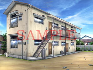 Royalty-Free Background Material: Apartment Exterior