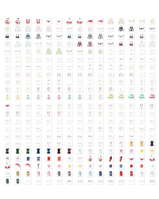 佐野俊英があなたの専用原画マンになります 衣装素材集ABC 総集編 Vol.3(White Candy) - FANZA同人