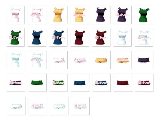 佐野俊英是您的專屬原畫師 服裝素材集B - 便服 -(White Candy)