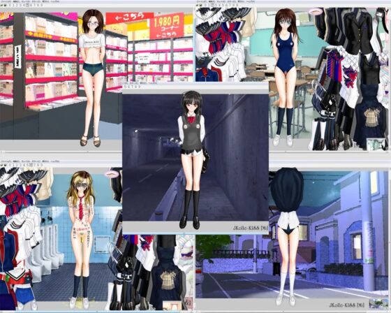 女子高生Only(?)着せ替えKISS『JKolle-KISS [Mi]』 [Miroir...] | DLsite 同人 - R18