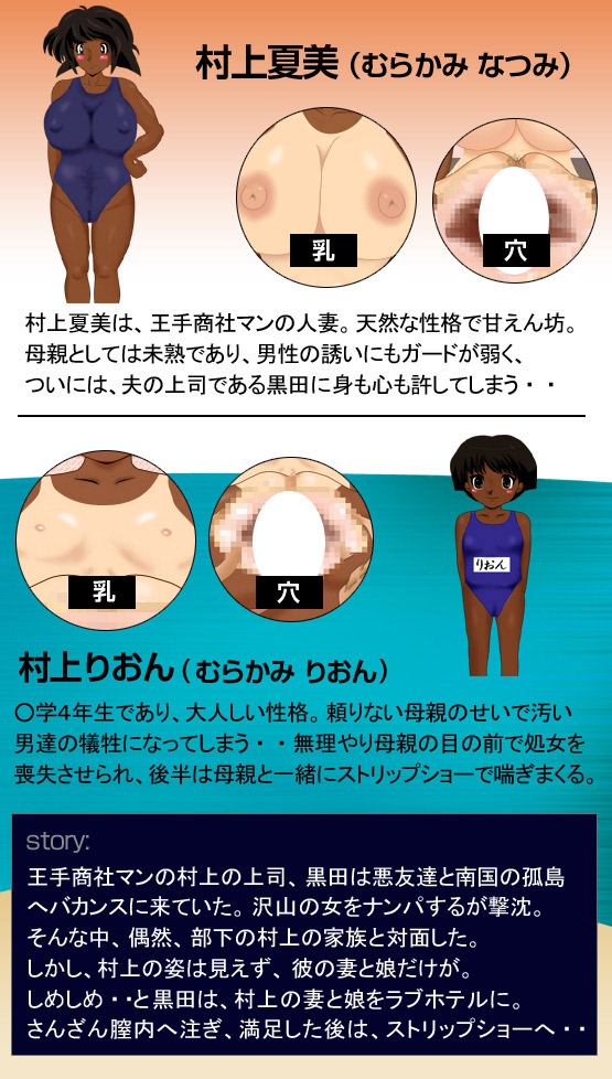 褐色親子丼!～ストリップショーに売り飛ばす!～ [同人サークルGyu!] | DLsite 同人 - R18