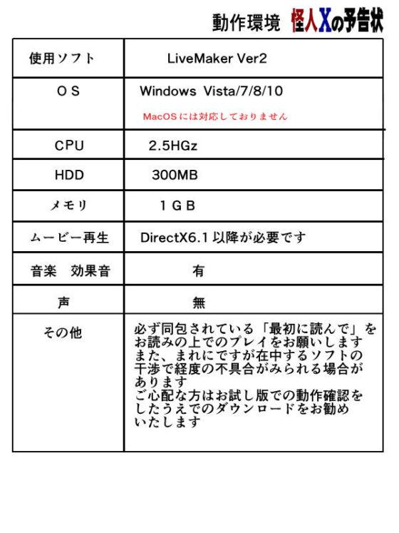 怪人Xの予告状(ろじうら館) - FANZA同人