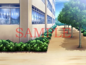 Royalty-Free School Building BG CG Materials