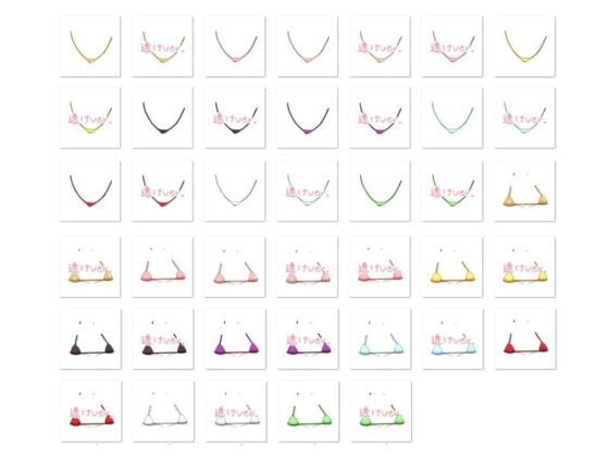 佐野俊英成為你的專屬原畫師 服裝素材集C - 超小比基尼 -(White Candy)