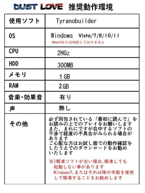 DUST LOVE(ろじうら館) - FANZA同人