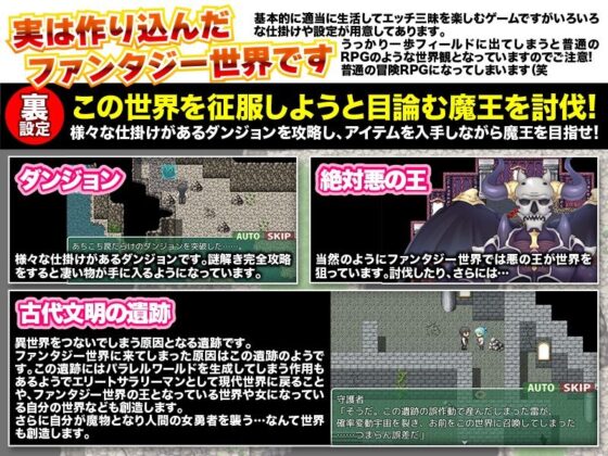 転送独身ニートおっさんはファンタジー世界でも気ままに生きるようです(かみつまき) - FANZA同人