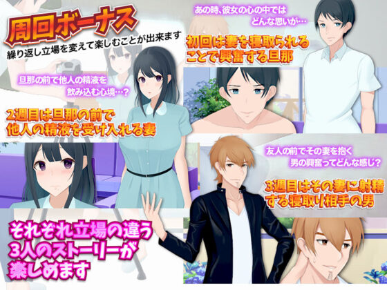 友達の男に口内射精され頑張って飲み下そうとしている彼女をシコリながら見守る俺(ぬく丸) - FANZA同人