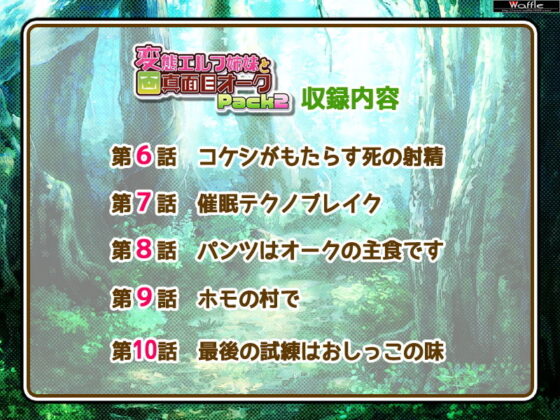 変態エルフ姉妹と真面目オーク Pack2(Waffle) - FANZA同人