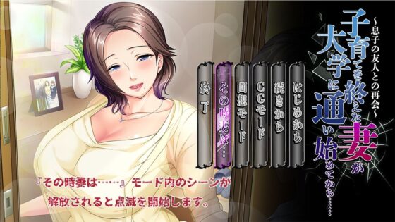子育てを終えた妻が大学に通い始めてから……〜息子の友人との再会〜(平安亭) - FANZA同人