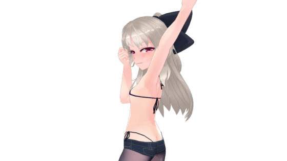 3Dモデル_PMX_つむぎちゃん_オフホワイト_2019年夏(ピンキーweb) - FANZA同人