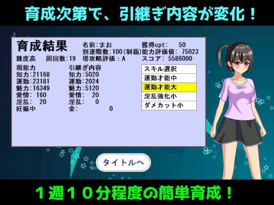 女の子育成ゲーム(仮) [エルゲさくせい部] | DLsite 同人 - R18