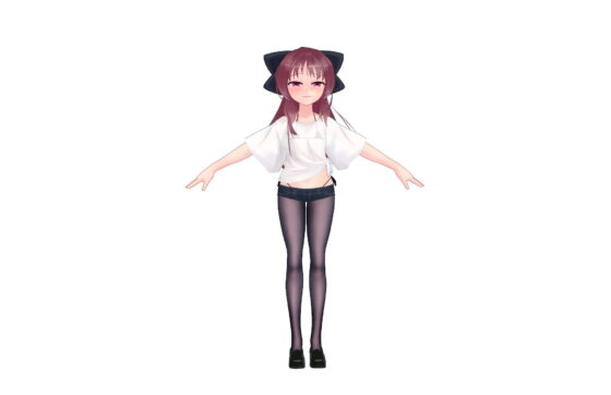 オリジナル3Dモデル_VRC用unitypackage_つむぎちゃん_2019年6月(ピンキーweb) - FANZA同人